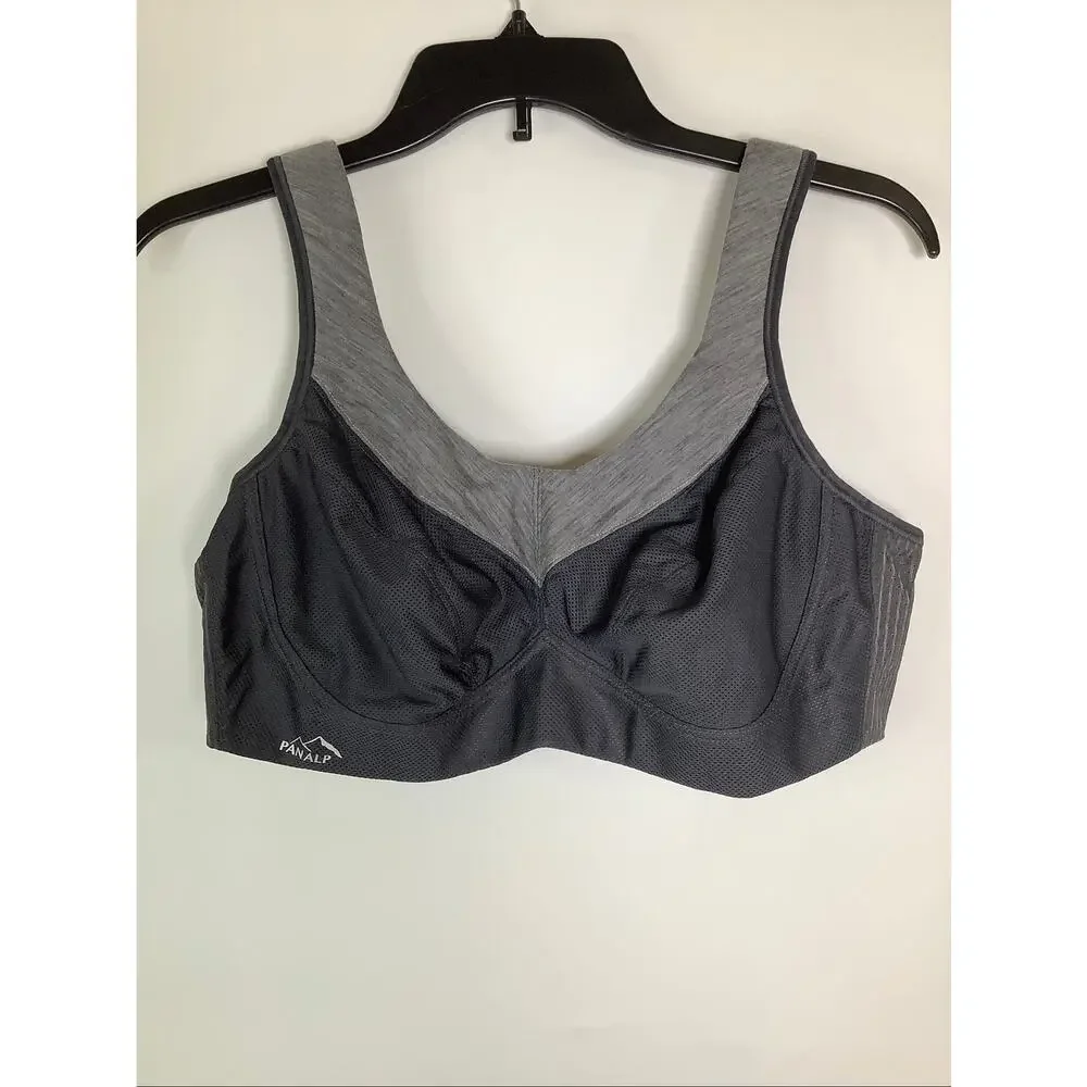 Anita Active Women's 40B Gray PanAlp Wool Firm Support Softcup Sports Bra C12-4